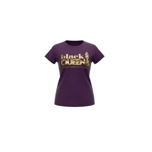 Vision Graphic Tee Juniors Medium Purple Black Queen Gold Foil Chess T-Shirt